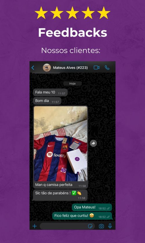 Camisa do Barcelona com a caixa Futbox
