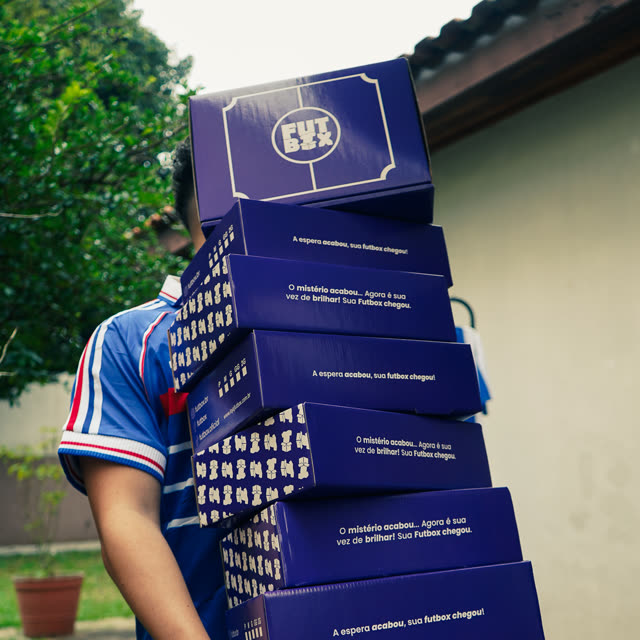 Pilha de caixas Futbox